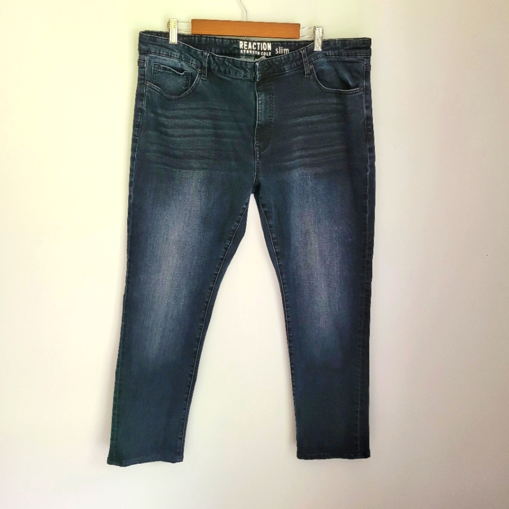 Reaction Kenneth Cole | Men's Dark Wash Slim Jeans